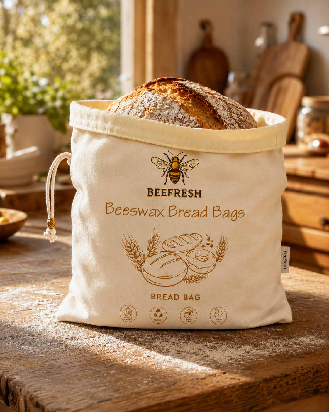 BeeFresh™ Beeswax Bread Bags